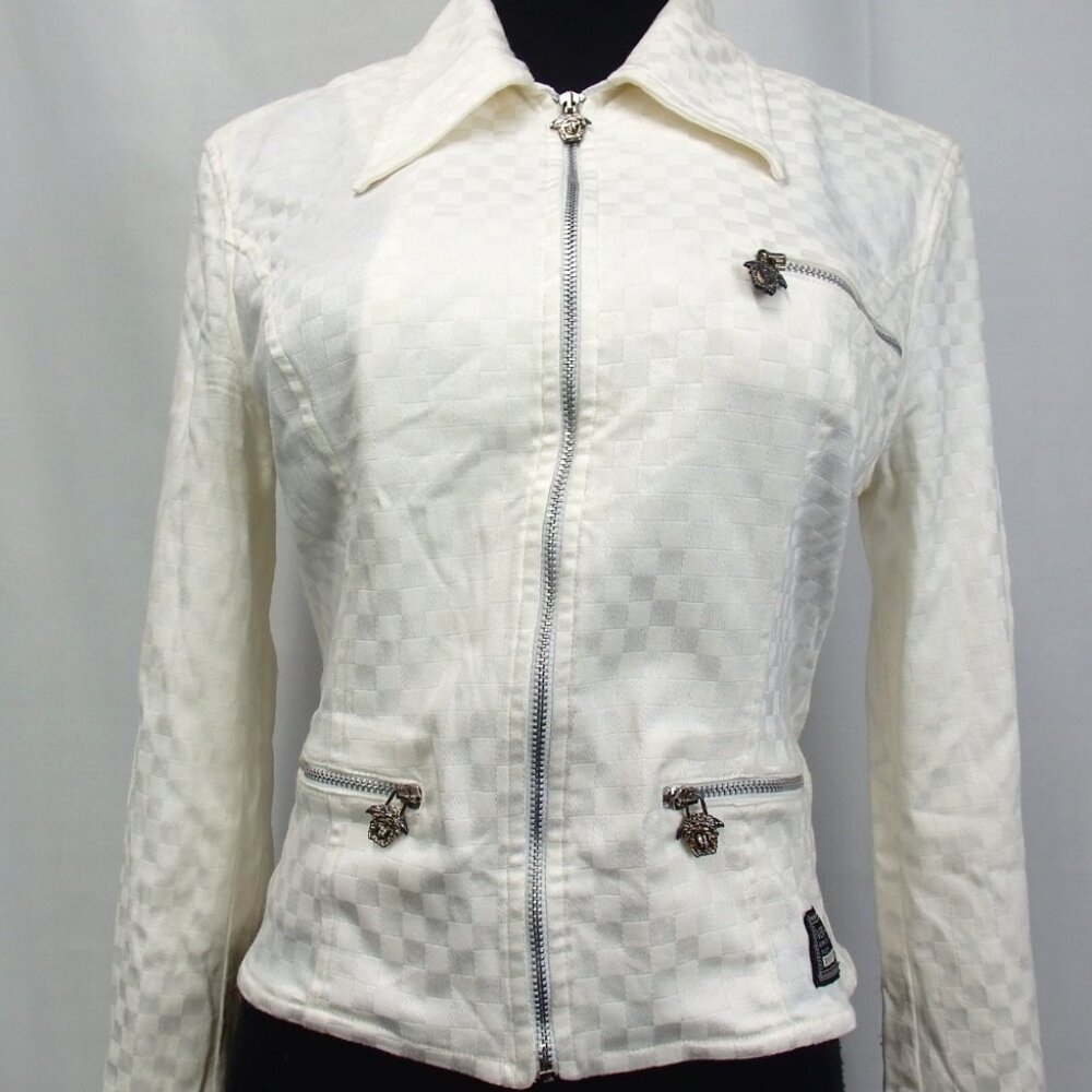 Authentic VERSACE JEANS 395576 COUTURE Zip-up Top M Jacket [Used]